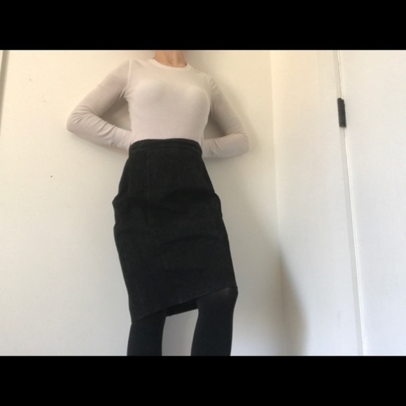 Global Identity GIII Vintage Suede Leather Skirt - Picture 8 of 16